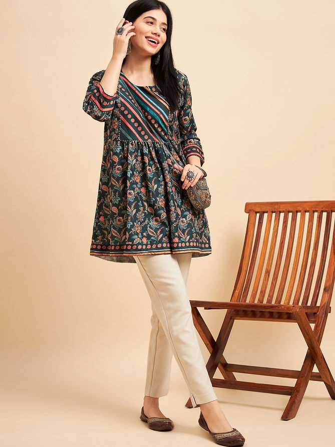 Zeny Vol 10 Printed Western Ladies Top Catalog